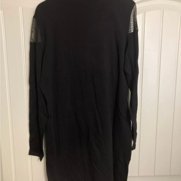 Lauren Ralph Lauren Black Mesh Shoulder Dress Size XL - Picture 4 of 4